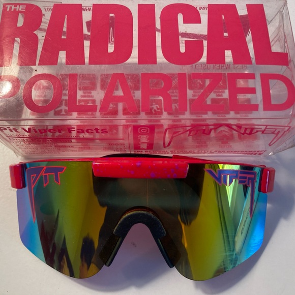 Pit Viper Sunglasses.  Hot pink.  Polarized lenses. - Picture 1 of 7